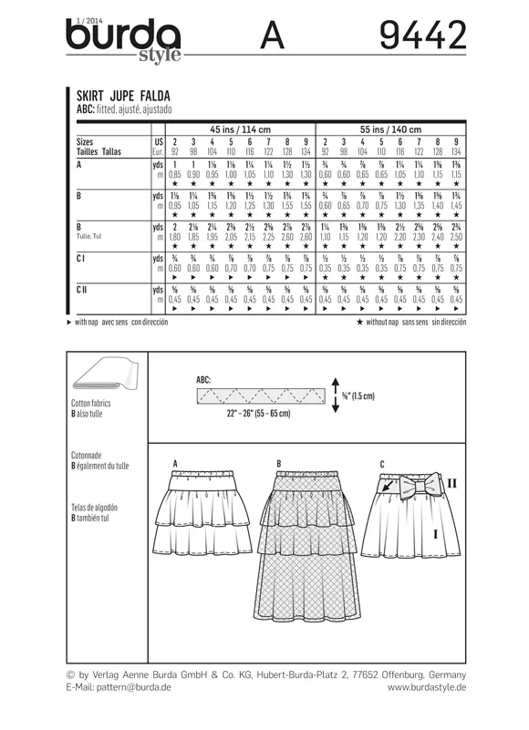 BD9442 Child Skirts | Easy