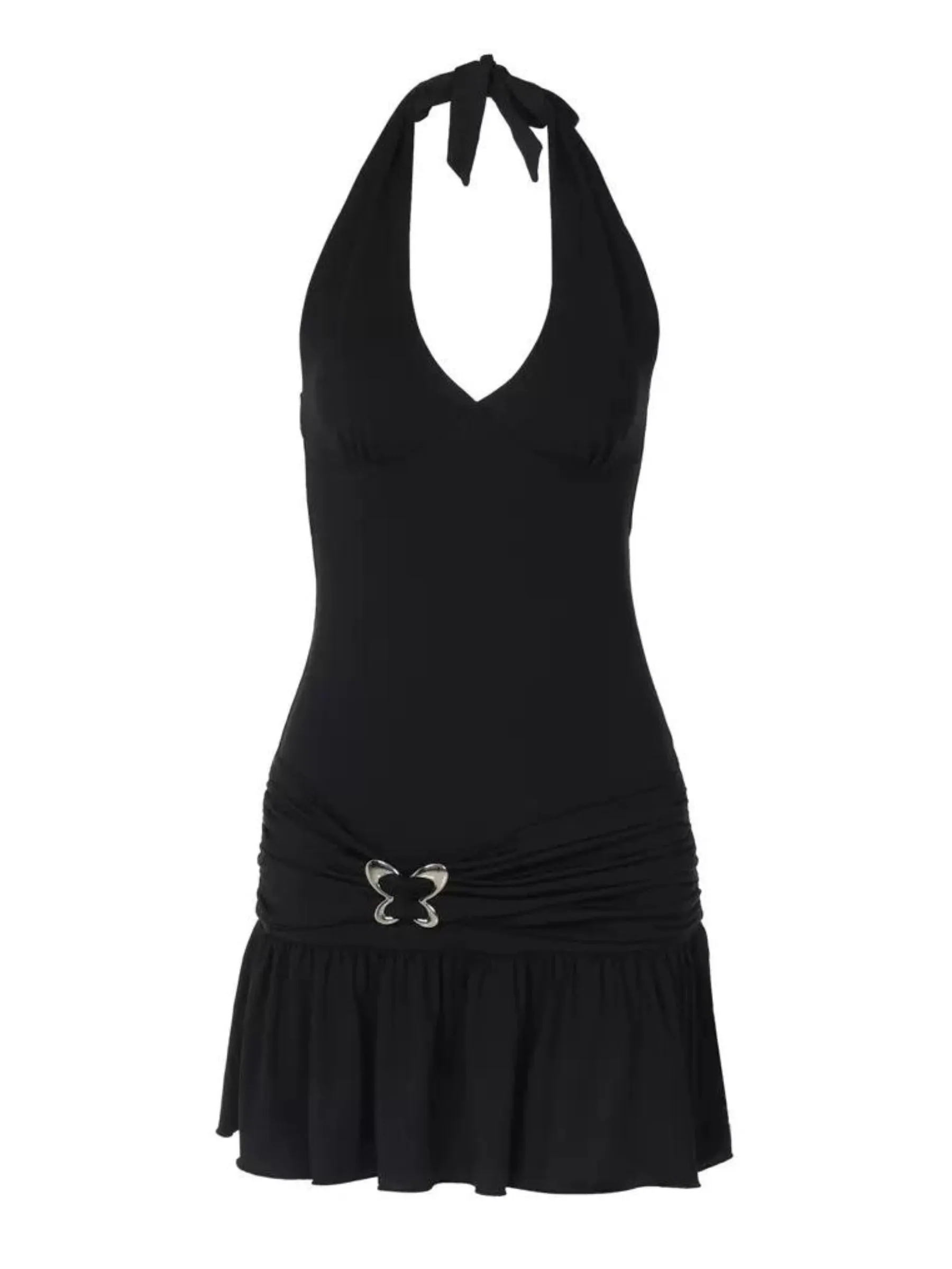 Brezlyn Mini Dress with Butterfly Buckle