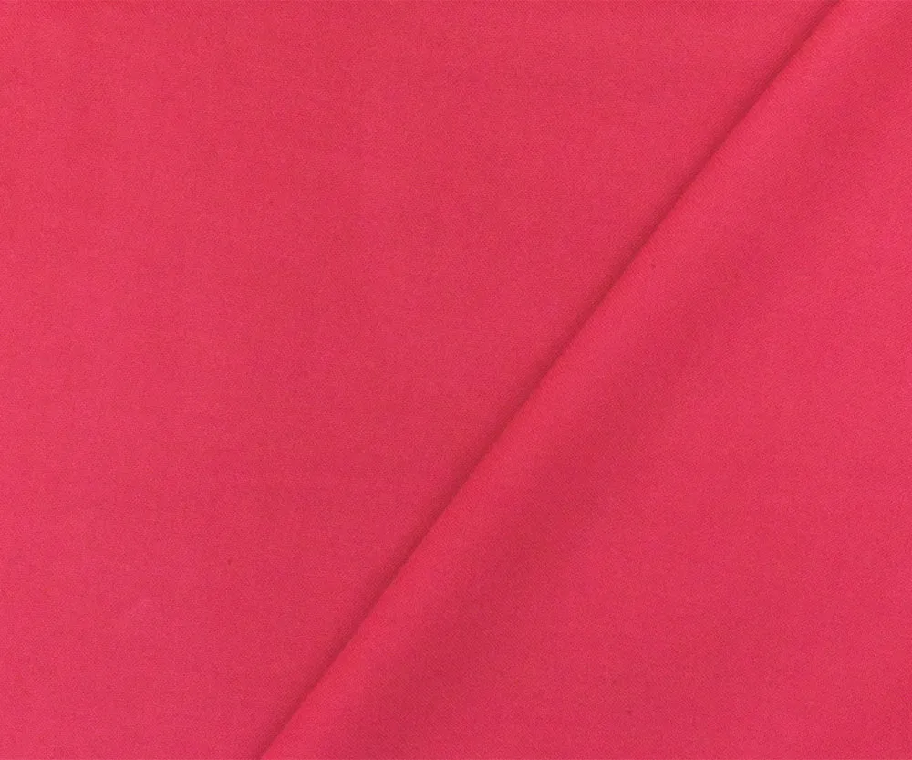 Bright Pink Rayon Challis Solid Woven Fabric