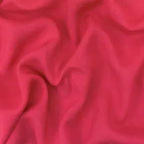 Bright Pink Rayon Challis Solid Woven Fabric