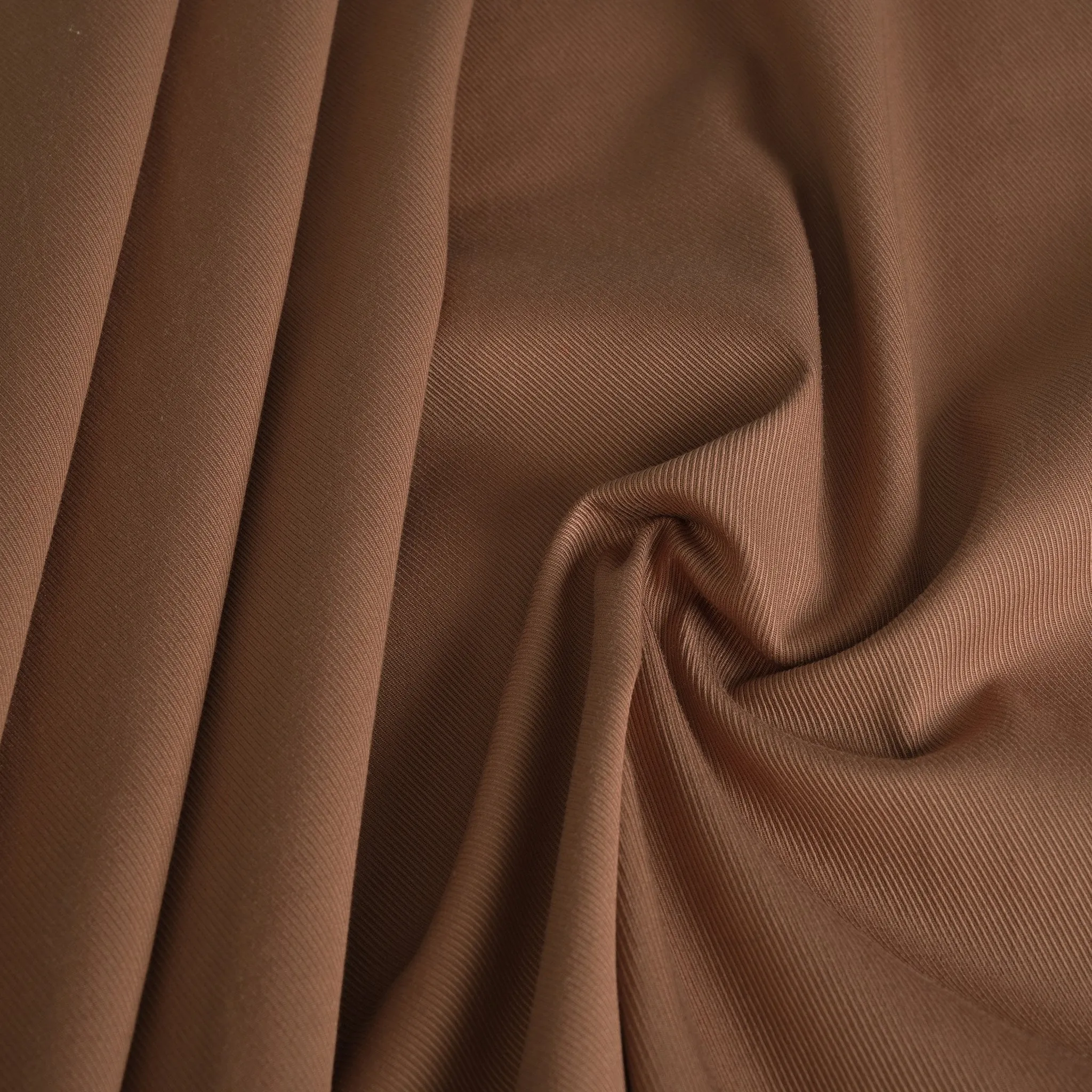 Brown Stretchy Twill Fabric 5688