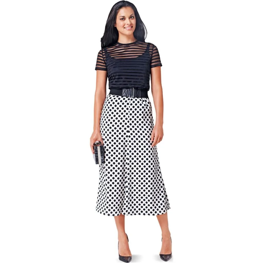 Burda B6818 Skirts Sewing Pattern