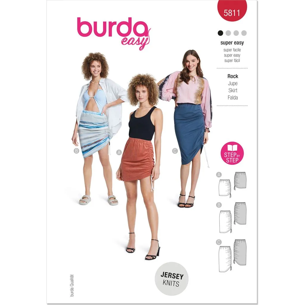 Burda Style Pattern 5811 Misses' Skirt B5811