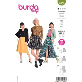 Burda Style Pattern 6027 Misses' Skirt B6027