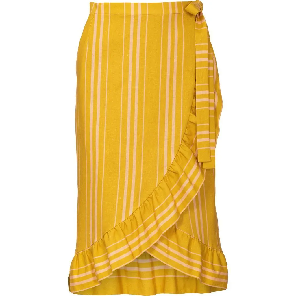 Burda Style Pattern 6200 Misses' Wrap Skirt with Waistband and Tie Bands