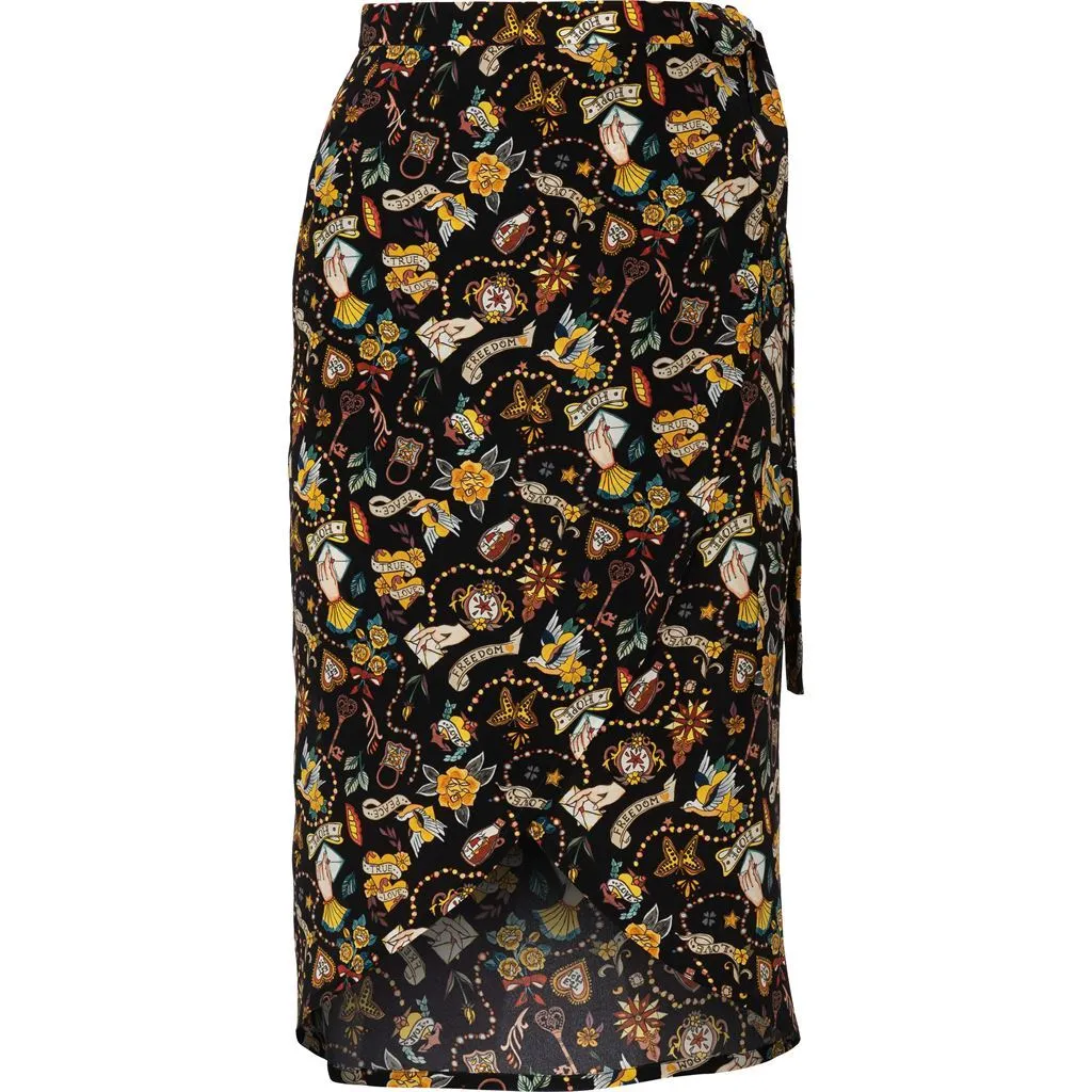 Burda Style Pattern 6200 Misses' Wrap Skirt with Waistband and Tie Bands