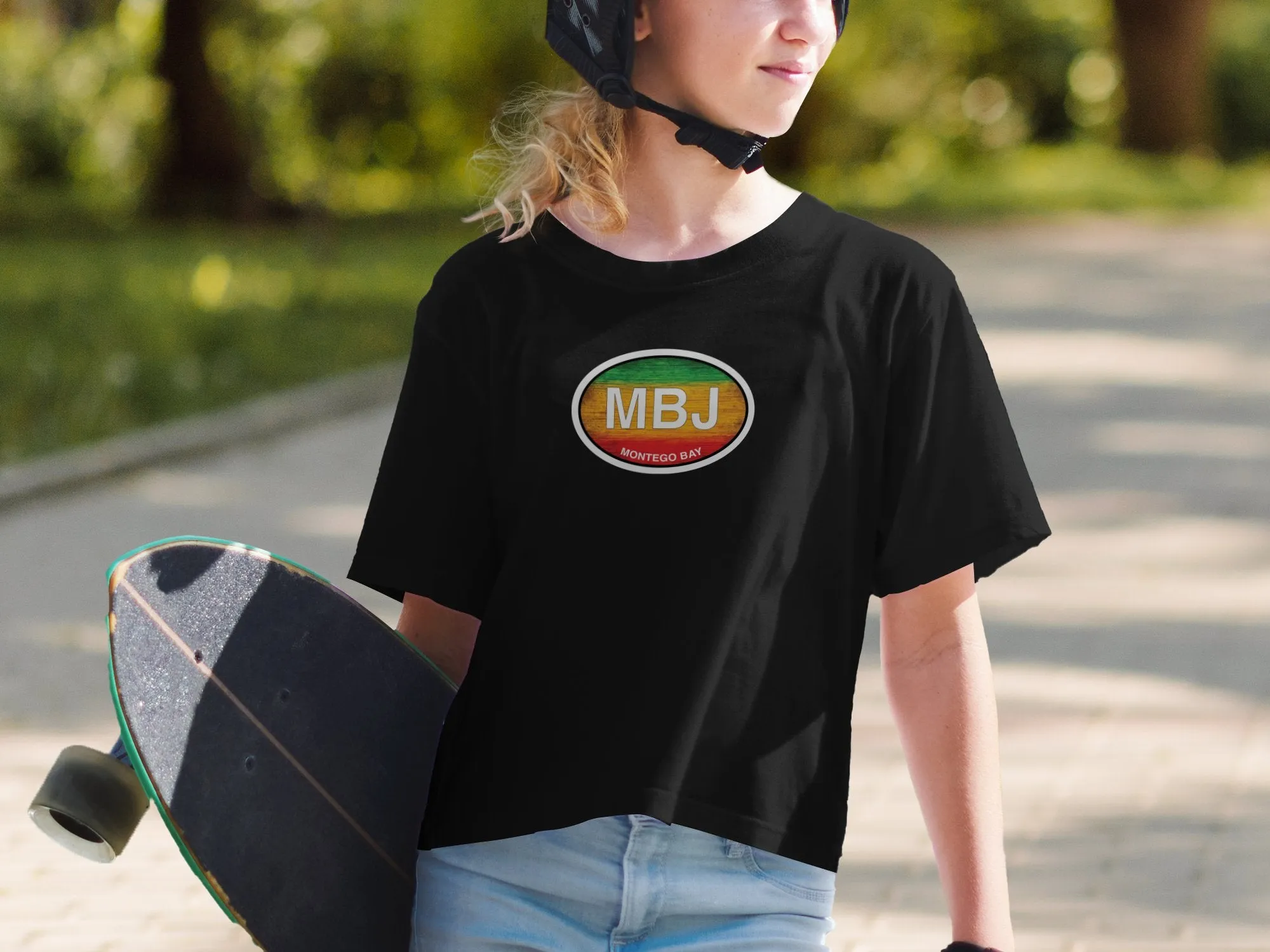 Colorful MBJ Montego Bay Graphic on Stylish T-Shirts