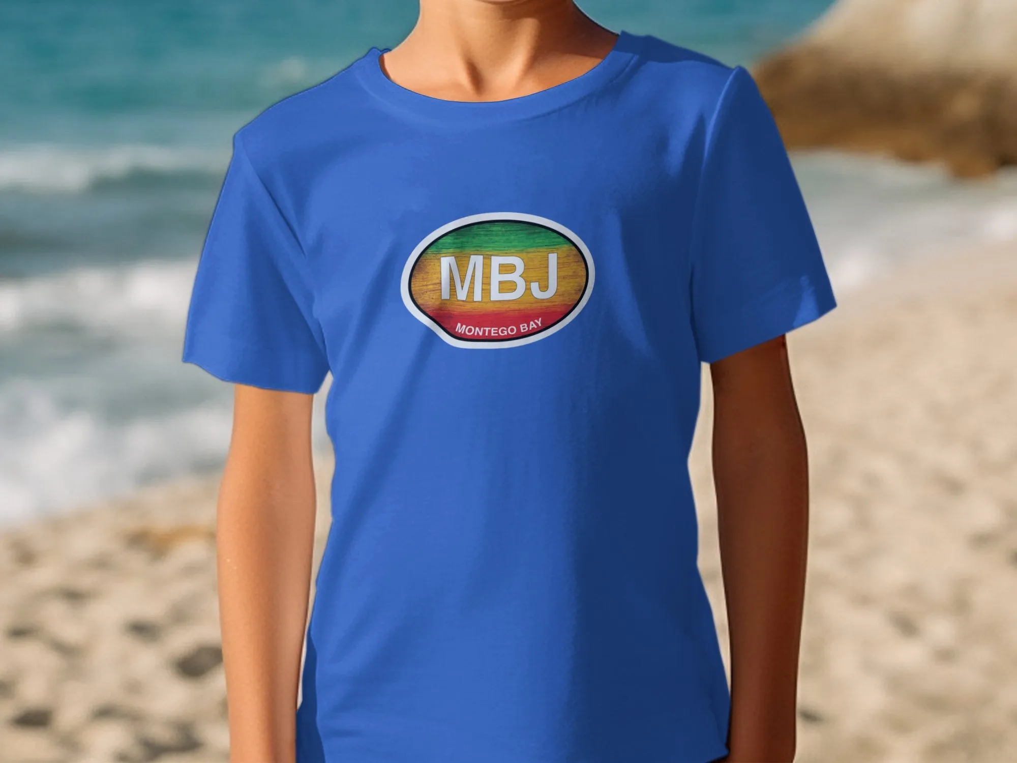 Colorful MBJ Montego Bay Graphic on Stylish T-Shirts