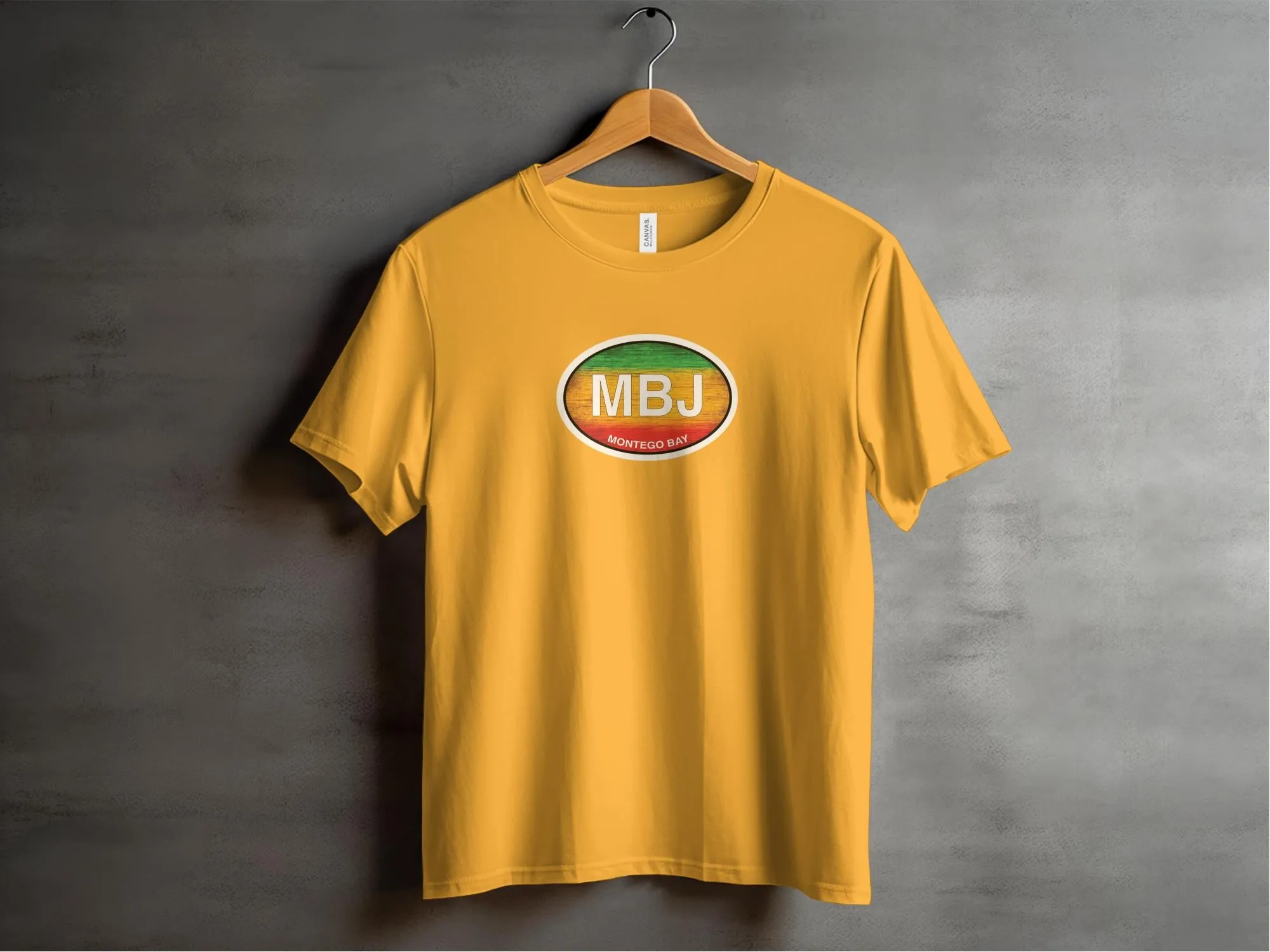 Colorful MBJ Montego Bay Graphic on Stylish T-Shirts