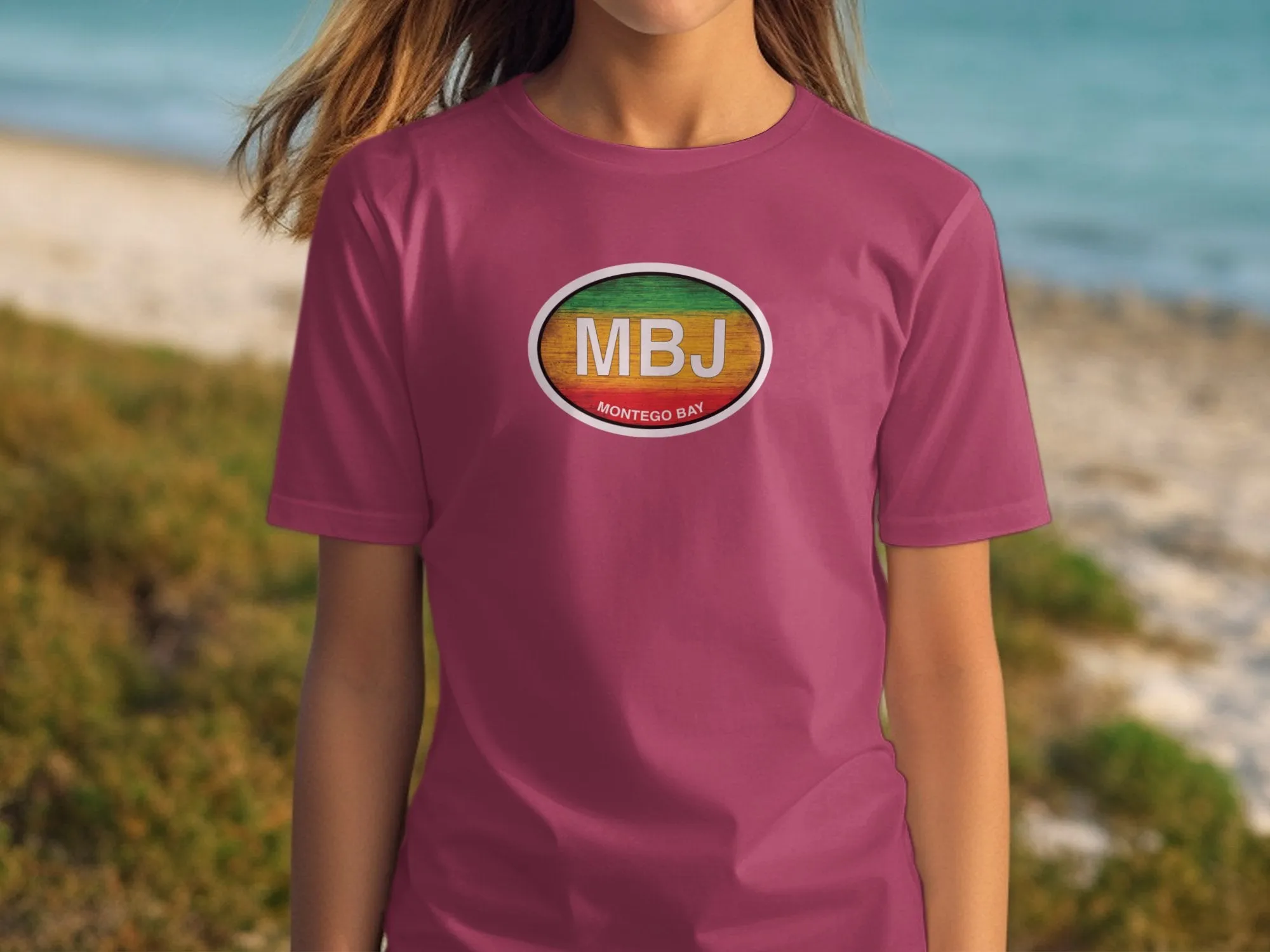 Colorful MBJ Montego Bay Graphic on Stylish T-Shirts