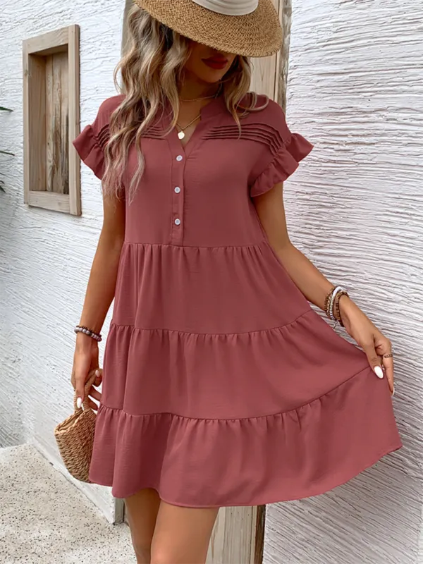 Comfy Casual Tiered Dress Perfect for Sunny Days