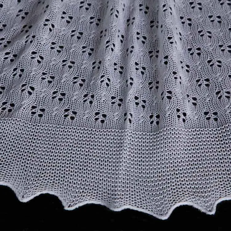 Cotton Christening Shawl White