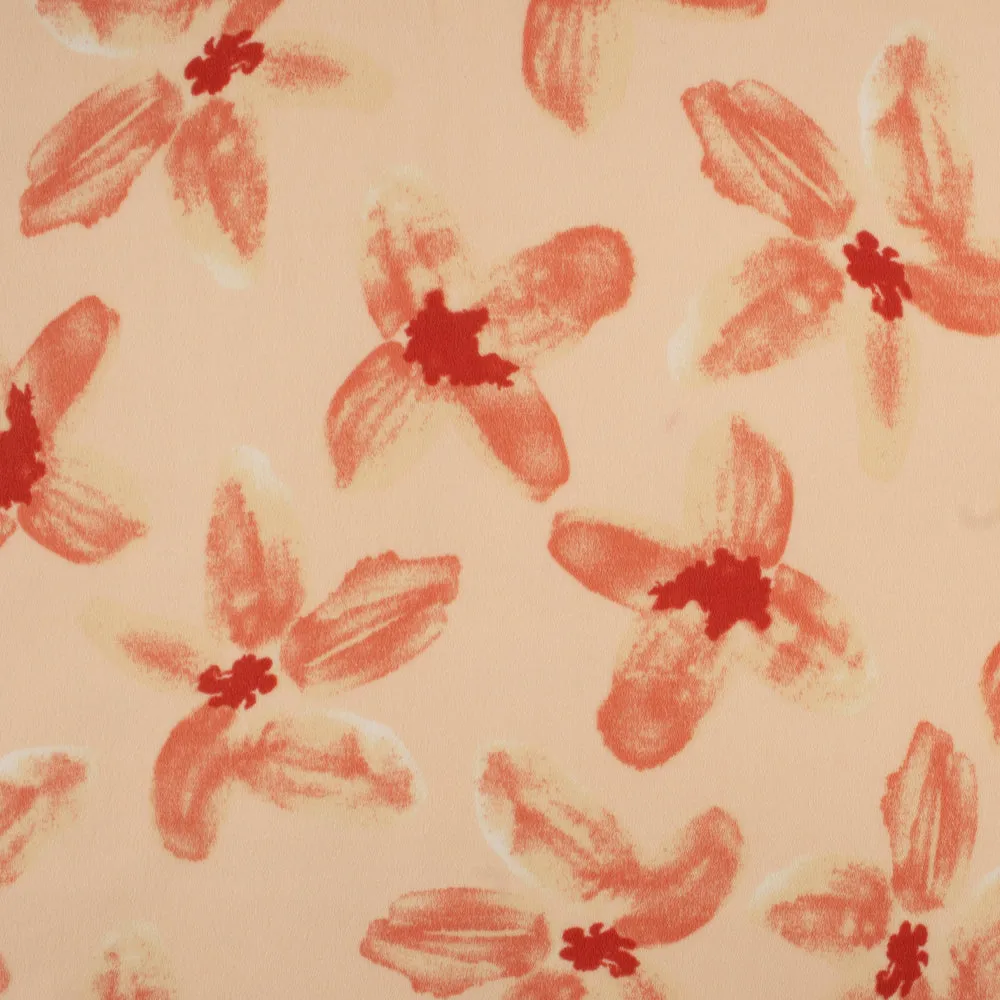 Crepe Print - DELPHINE - Daisy - Peach