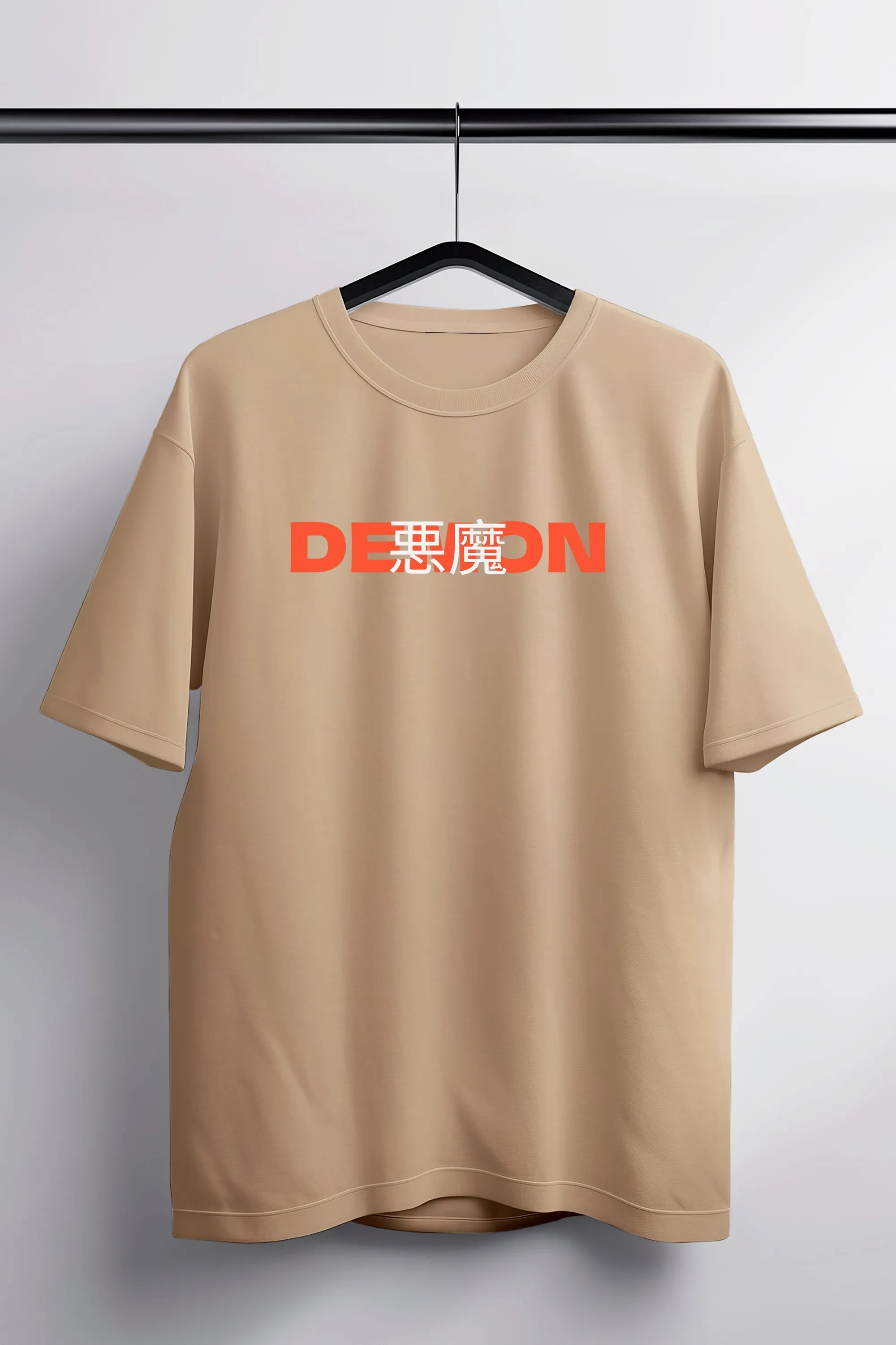 Demon Destroyer Peach Oversized Tee