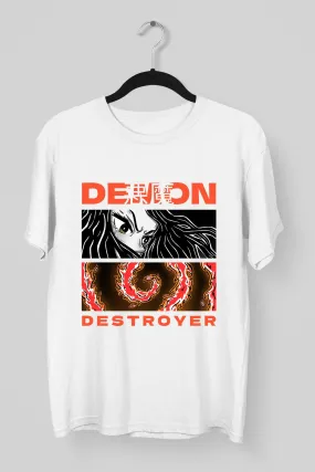 Demon Destroyer White Tee