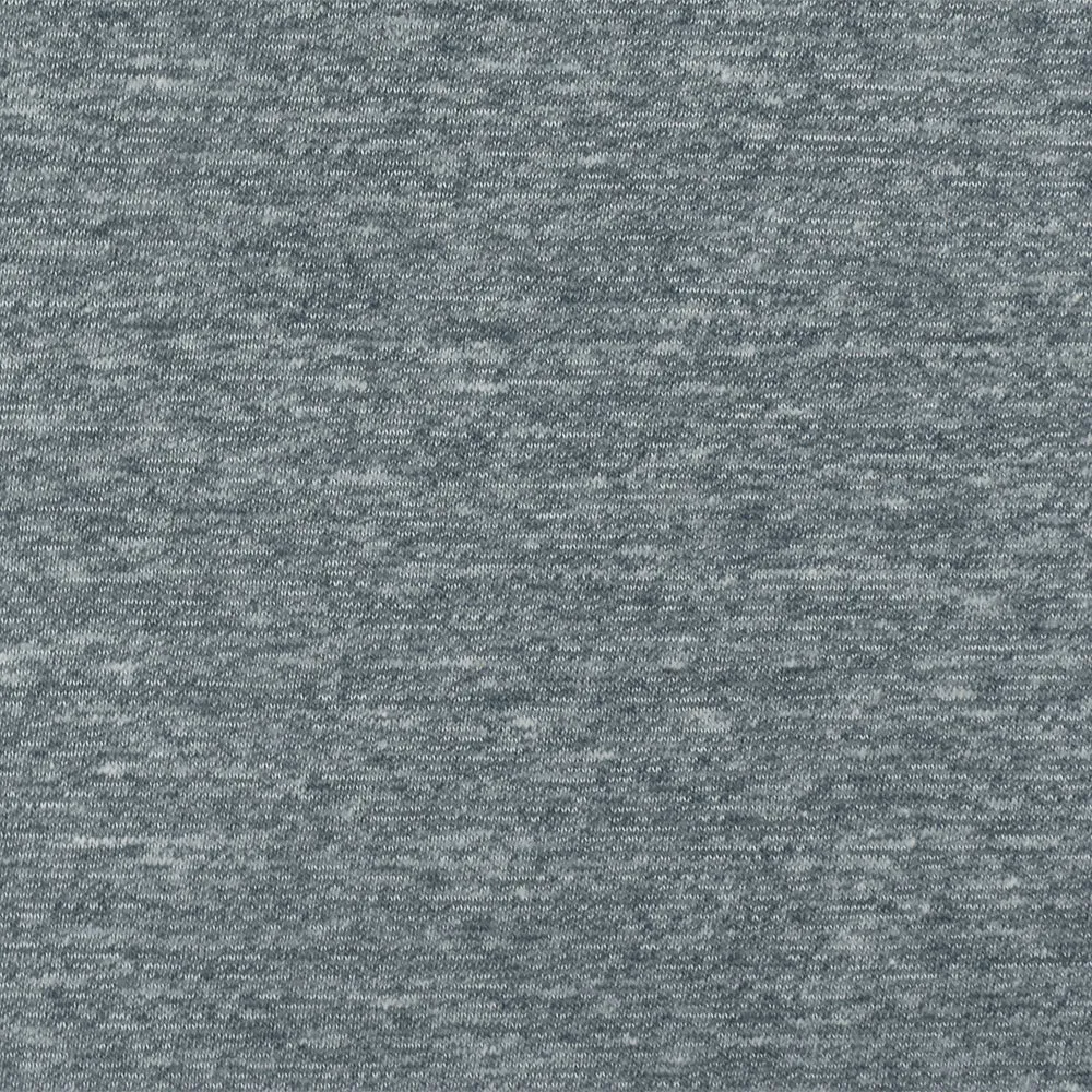 Dusty Blue-Gray-White Slub Stretch Jersey Knit Fabric