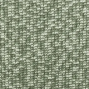 Forest Green-White Texture Stretch Brushed Rib Knit Fabric