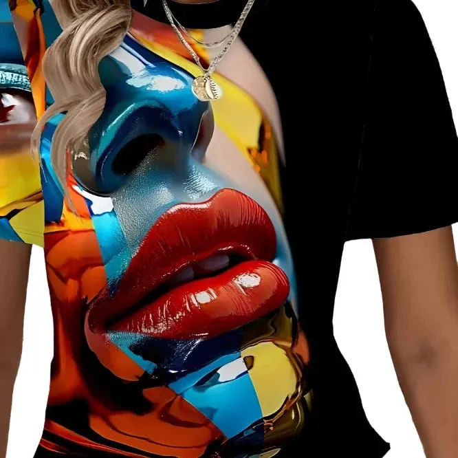 Graphic Vibrant Short Sleeve T-shirts