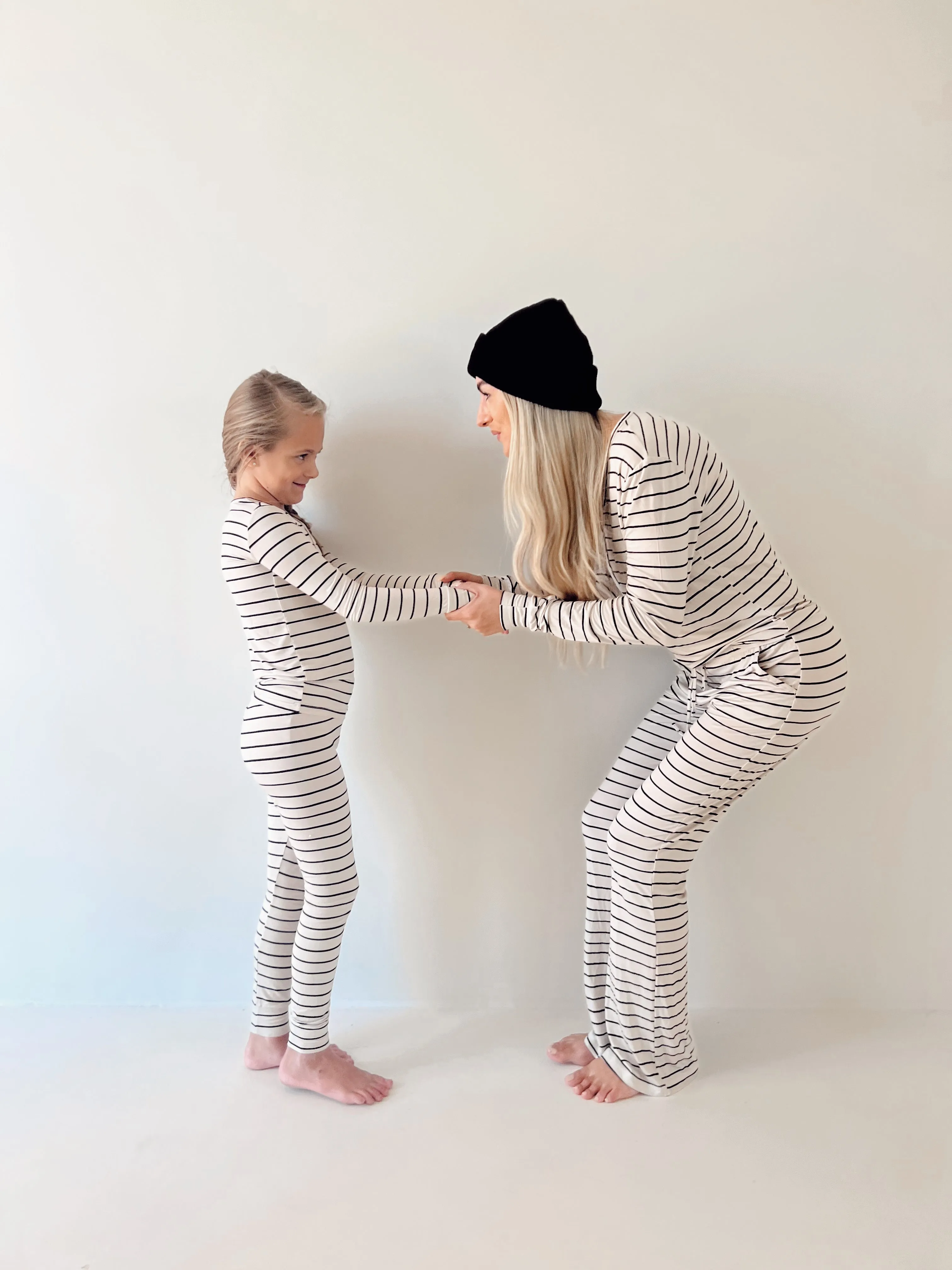 Grey & Black Stripe | Bamboo Women’s Pajamas