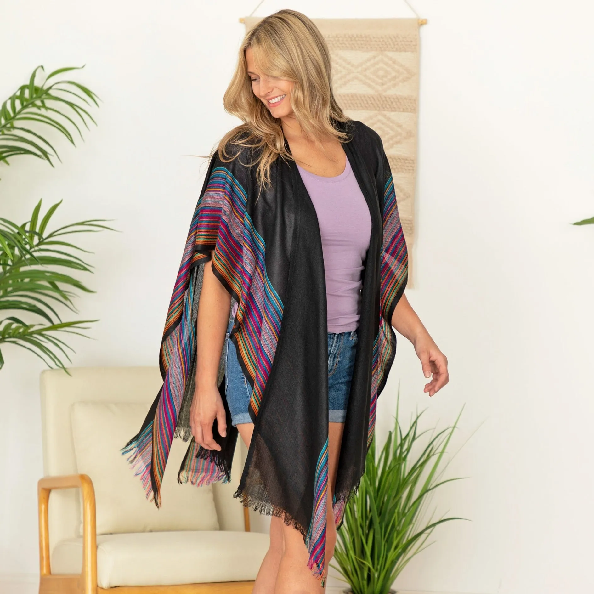 Handwoven Kimono Cover-Up | Fair Trade