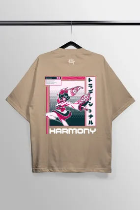 Harmony Peach Oversized Tee