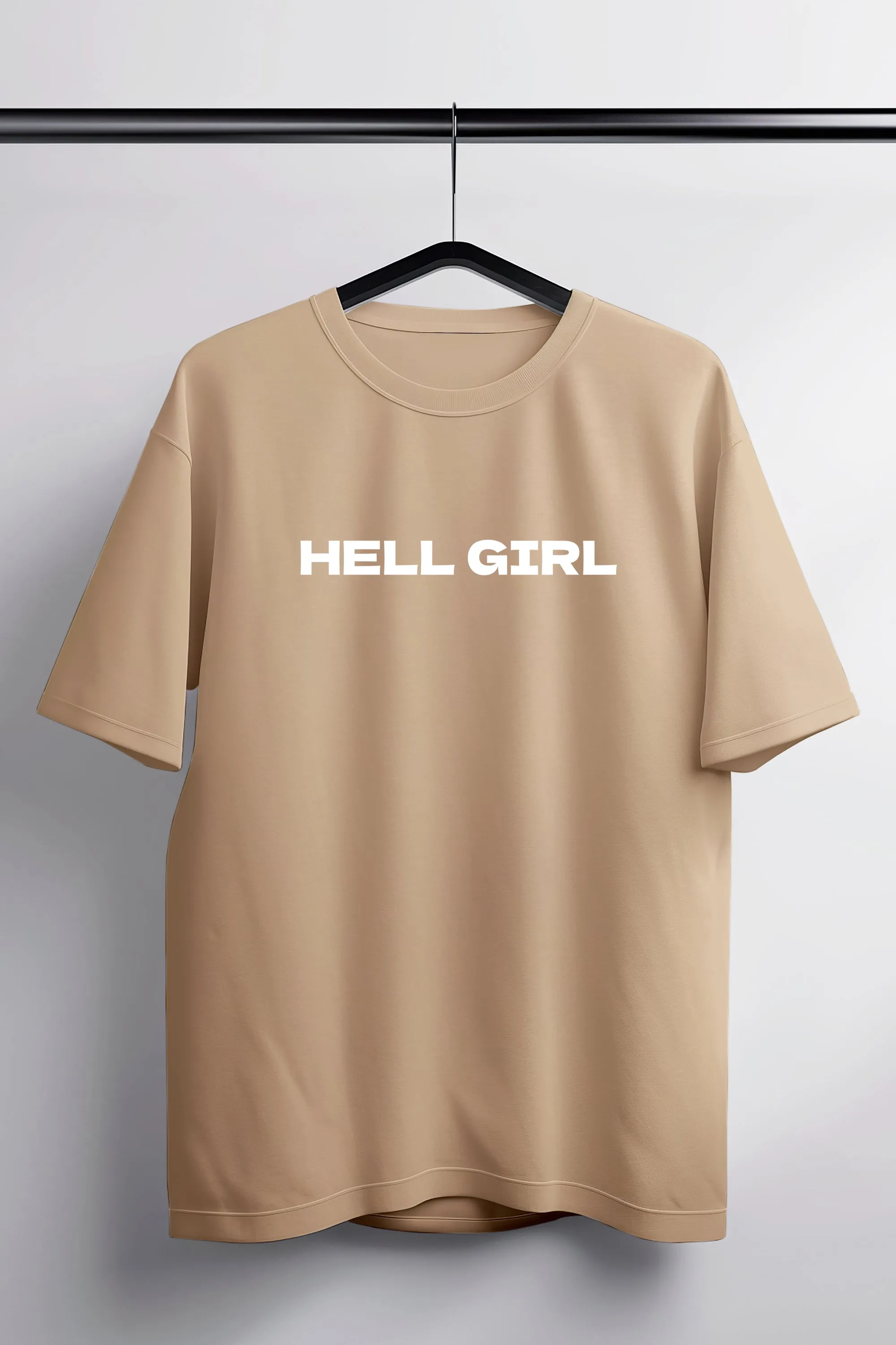 Hell Girl Peach Oversized Tee