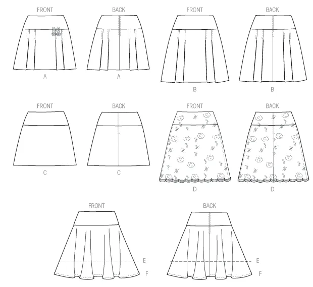 M7022 Misses' Skirts | Easy