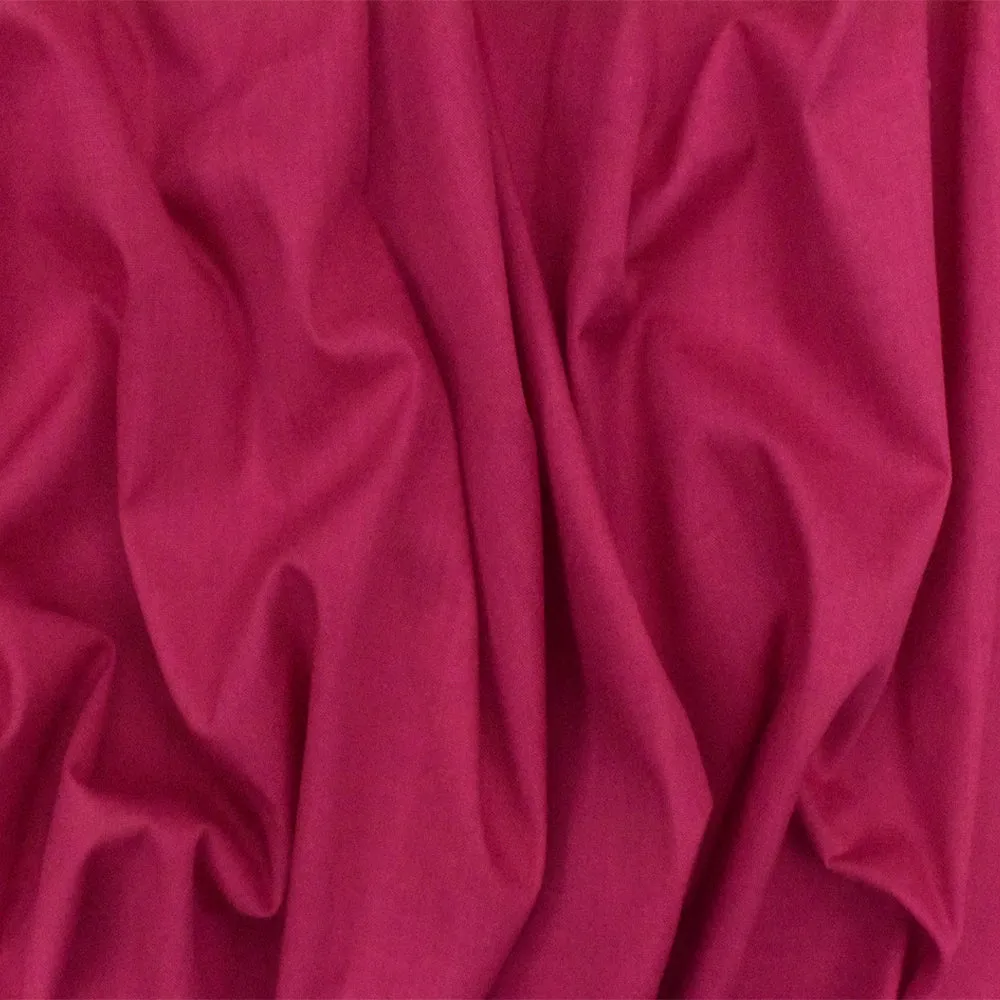 Magenta Pink Solid Polyester Broadcloth Woven Fabric