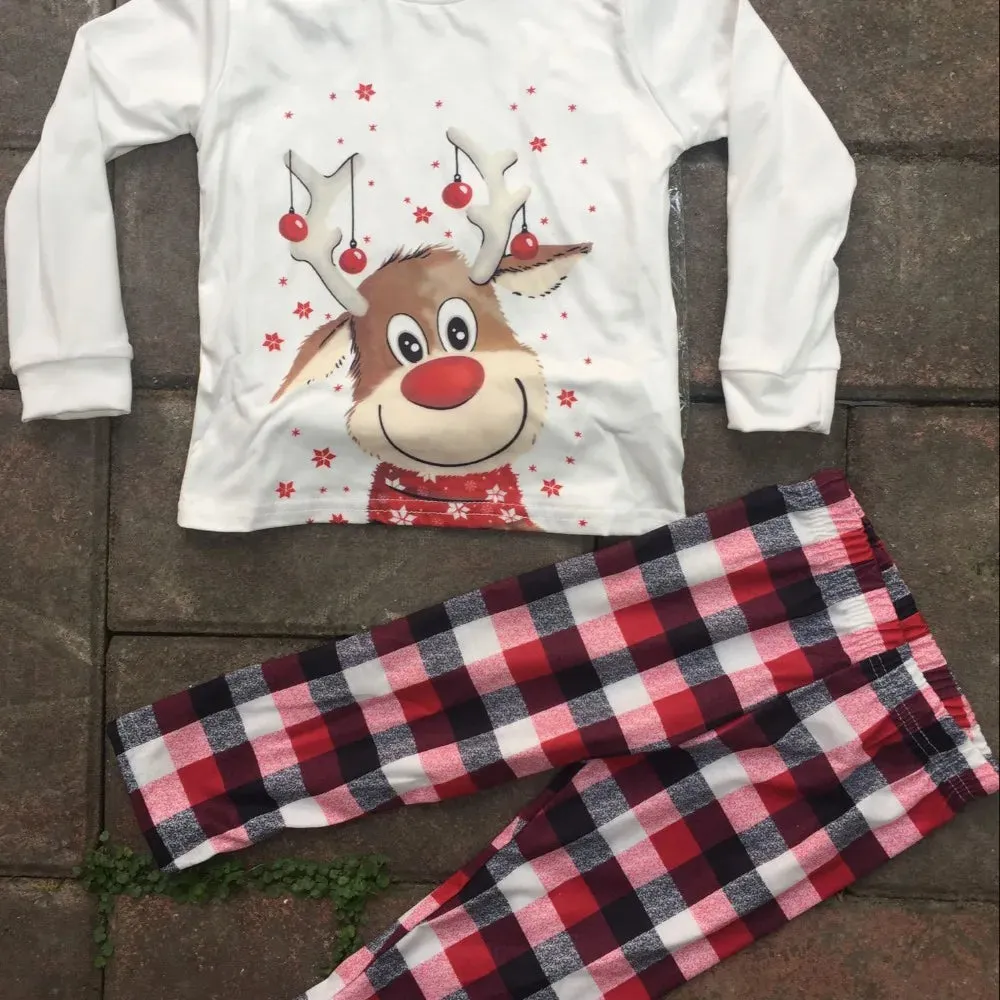 Matching Reindeer Pajamas for the Whole Family for Christmas Mornings