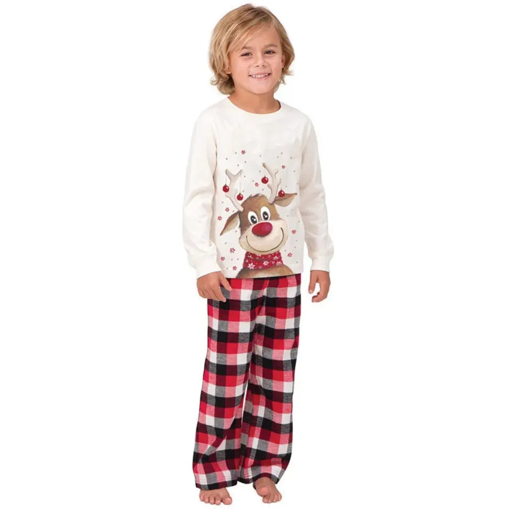 Matching Reindeer Pajamas for the Whole Family for Christmas Mornings