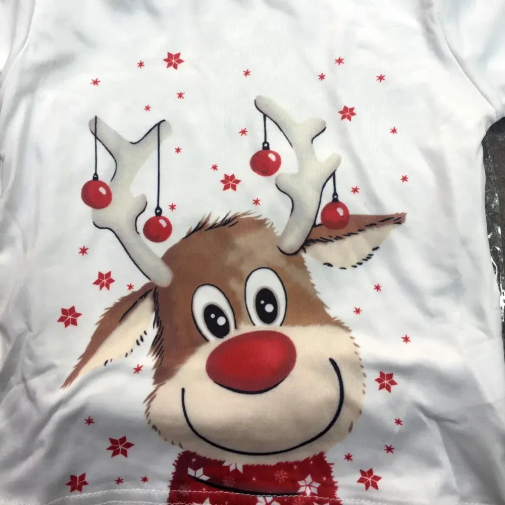 Matching Reindeer Pajamas for the Whole Family for Christmas Mornings