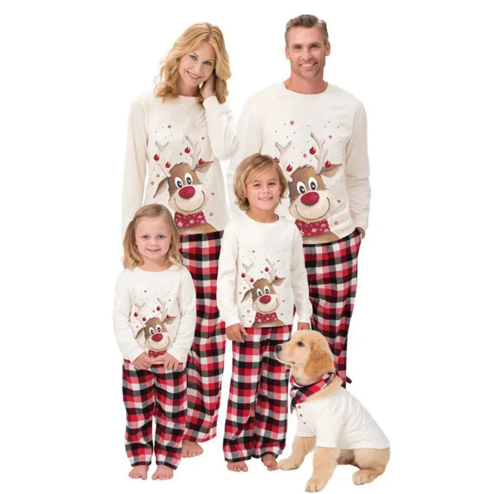 Matching Reindeer Pajamas for the Whole Family for Christmas Mornings