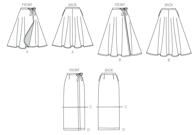 McCall's Pattern M7129 Misses' Skirts