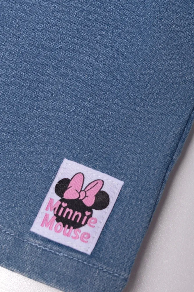 Minnie Mouse Denim Pinafore