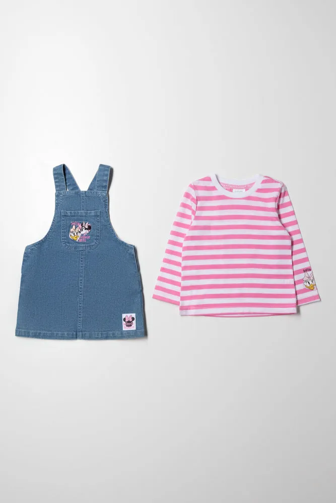 Minnie Mouse Denim Pinafore