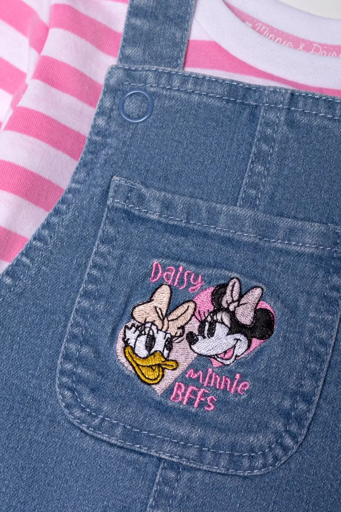 Minnie Mouse Denim Pinafore