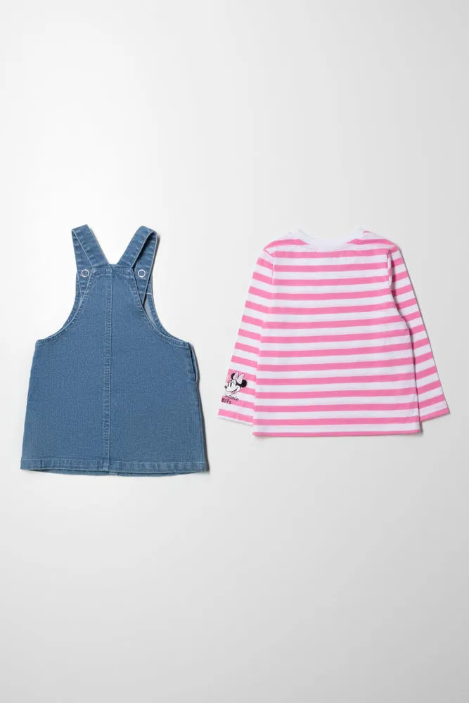 Minnie Mouse Denim Pinafore