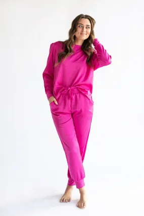 Must be Satin Pajamas - Hot Pink