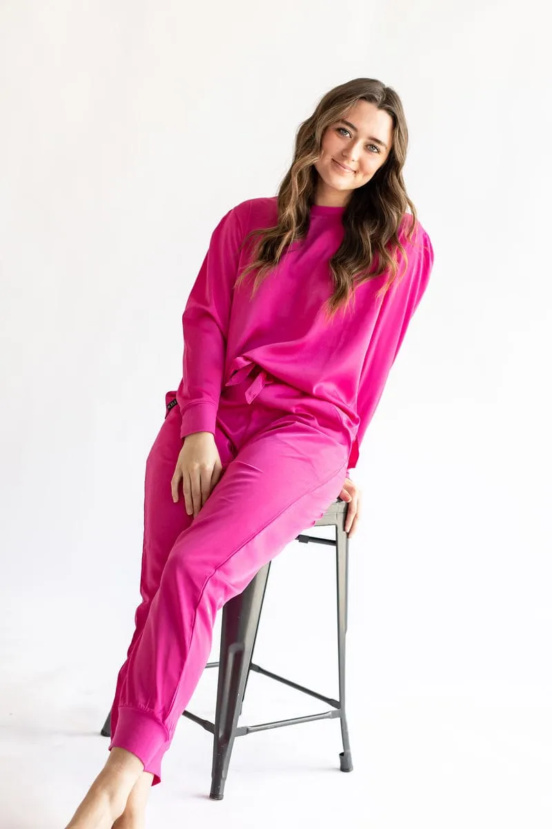 Must be Satin Pajamas - Hot Pink