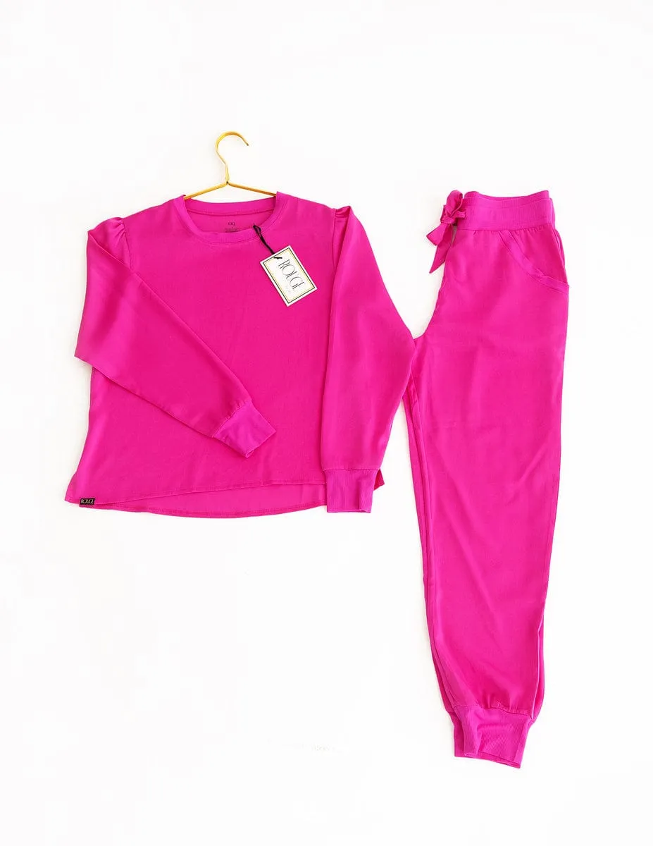 Must be Satin Pajamas - Hot Pink