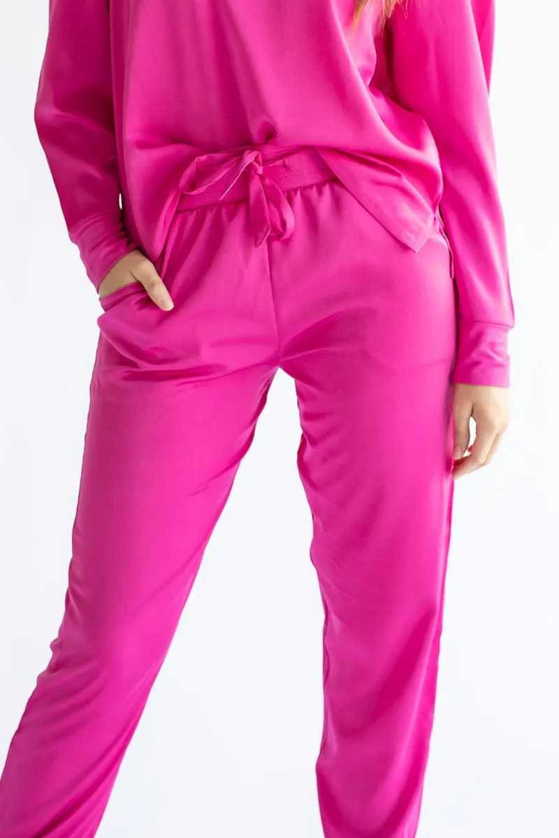 Must be Satin Pajamas - Hot Pink