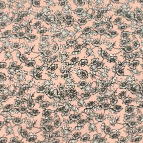 Novelty Polyester Print - 303 - Light Pink