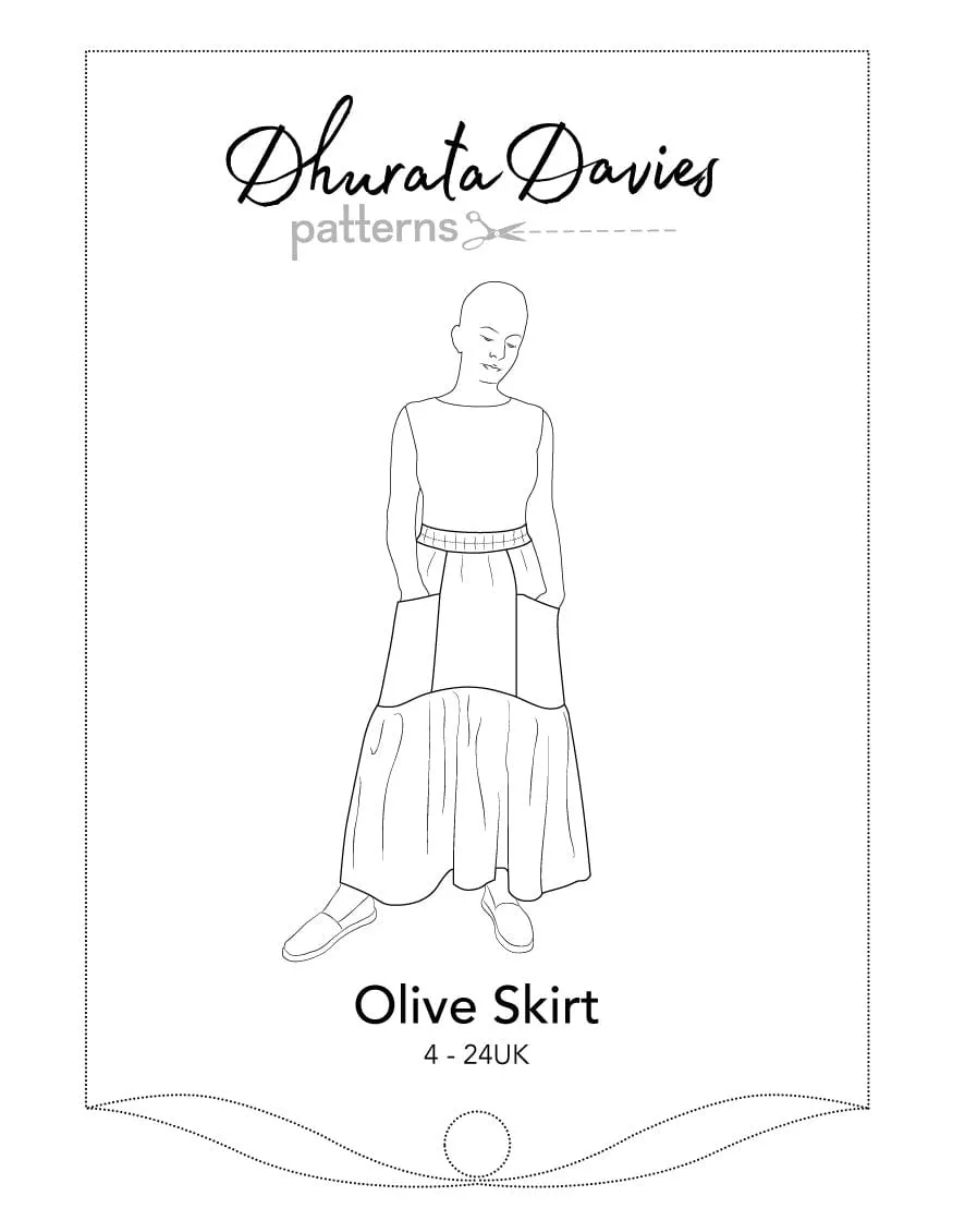 Olive Skirt Sewing Pattern, Dhurata Davies