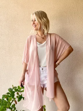 Plain peach kimono - 3 lengths