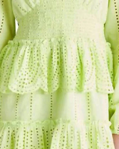 Raquelle Mini Dress In Sunny Lime | Sunny Lime