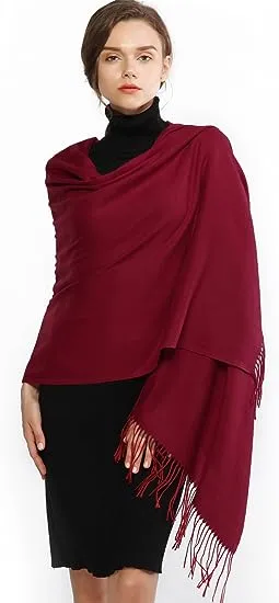 RIIQIICHY Ladies Scarves Pashmina Shawls and Wraps for Wedding Scarfs for Women Winter