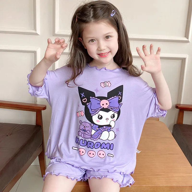 Sanrio Kids Pajamas with Scalloped Edges