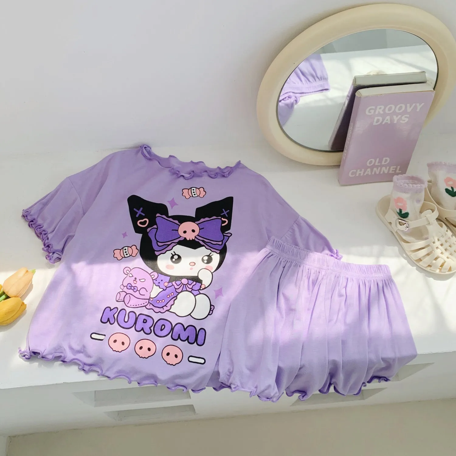 Sanrio Kids Pajamas with Scalloped Edges