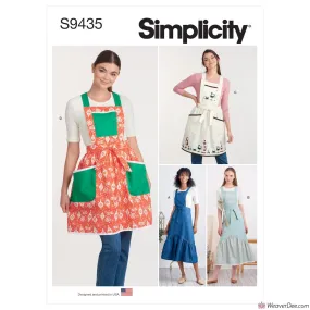 Simplicity Pattern S9435 Misses' Aprons