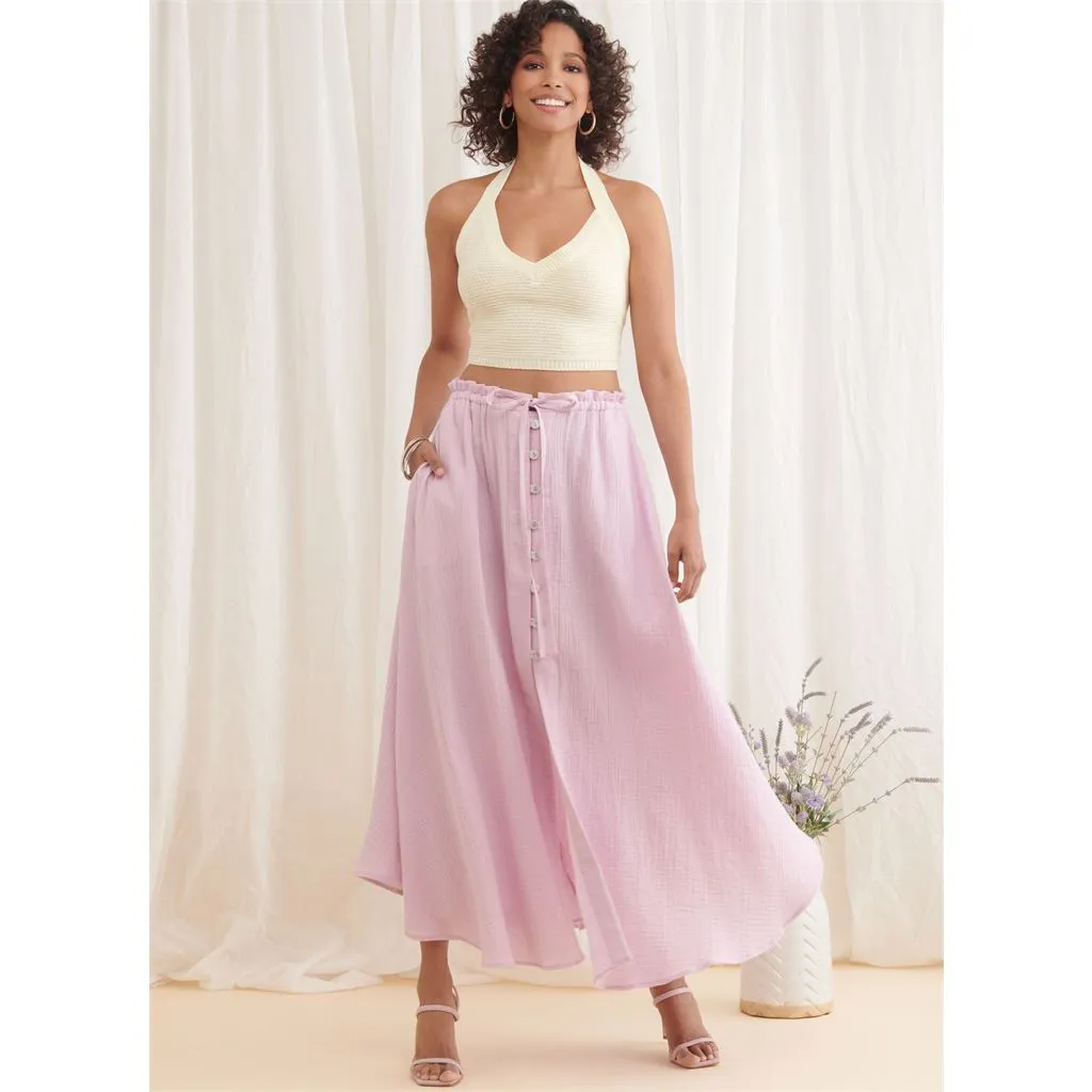 Simplicity Sewing Pattern S9786 Misses' Skirt With Hemline Variations